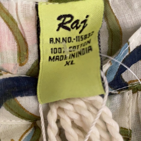 Raj Handmade Cotton MaxiDress Cover Up NewWithTags - Picture 7 of 9